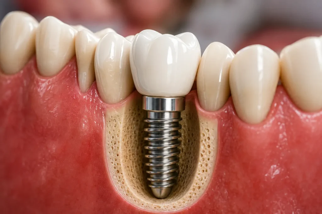 Titanium dental implants procedure by implant dentist in Twickenham Dental Practice